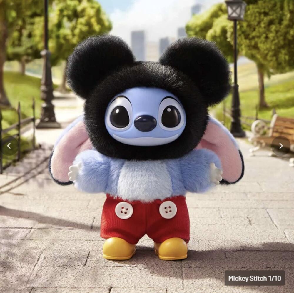 Pop Mart x Disney Stitch Adventure Mickey Mouse Plush Pendant, Bag Charm, New